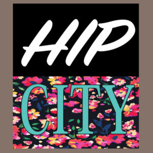 Hip City Floral-Crop Tank Design