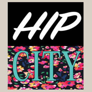 Hip City Floral-Heavy Tee Design