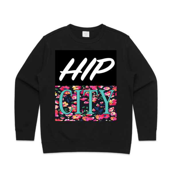 Hip City Floral-Premium Crew Thumbnail