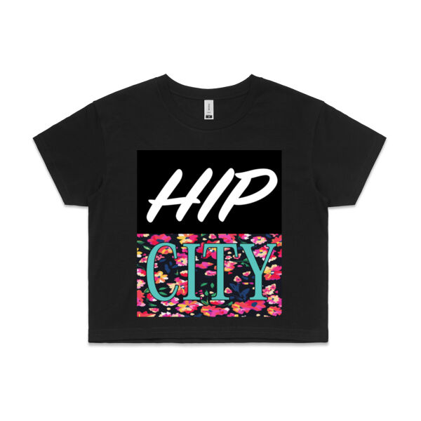 Hip City Floral-Crop Tee Thumbnail